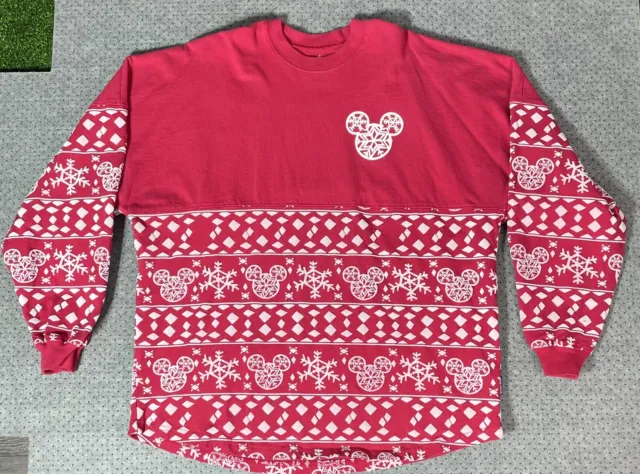 Disney Parks Merry And Bright Holiday Spirit Jersey Large