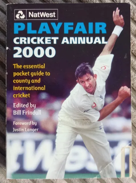 Playfair Cricket Annual 2000 by Bill Frindall. Very good condition for age.