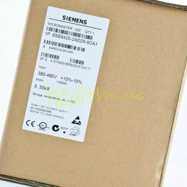 ONE Siemens 6SE6420-2AD25-5CA1 Inverter 6SE6 420-2AD25-5CA1