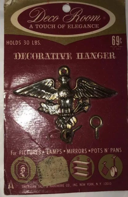 Vintage Wall Hanger EAGLE Patriotic Hardware New Sealed decor