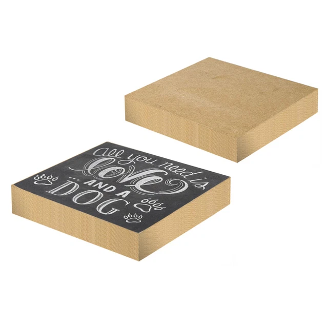 24 Pezzi Piastrelle Legno 10x10cm - Quadrati Tiglio Per Pittura Fai Da Te Decorazione