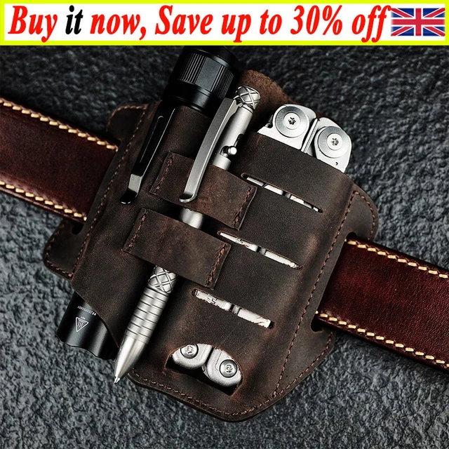 1791 Leather EDC Pouch – Belt Organizer For Multitool, Knife, Flashlight & Keys (Fits Leatherman, Gerber, SOG) - View #6