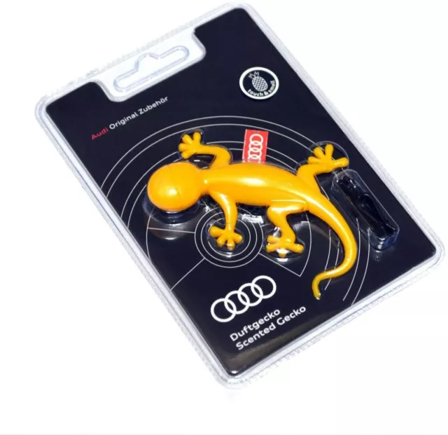 Nuevo ambientador Audi GENUINO GECKO amarillo, fruta tropical 000087009C