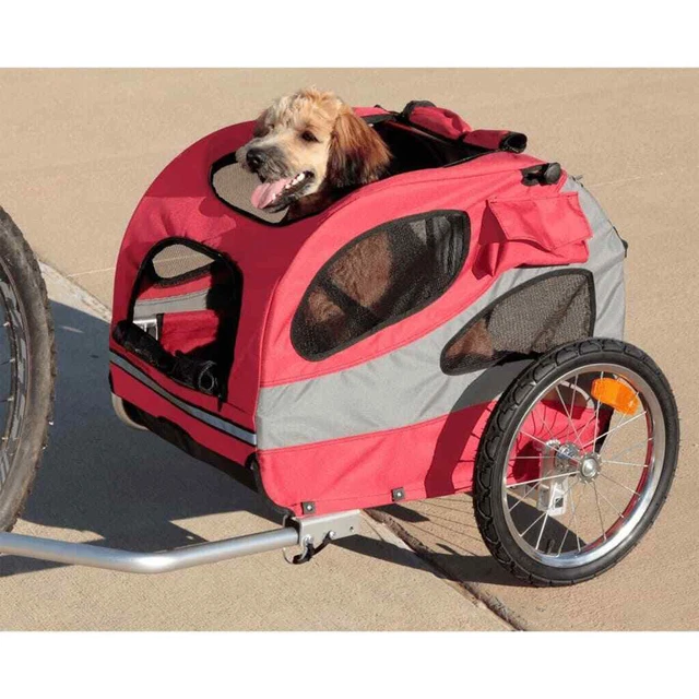 PetSafe rimorchio bicicletta per cani Happy Ride M rosso vidaXL