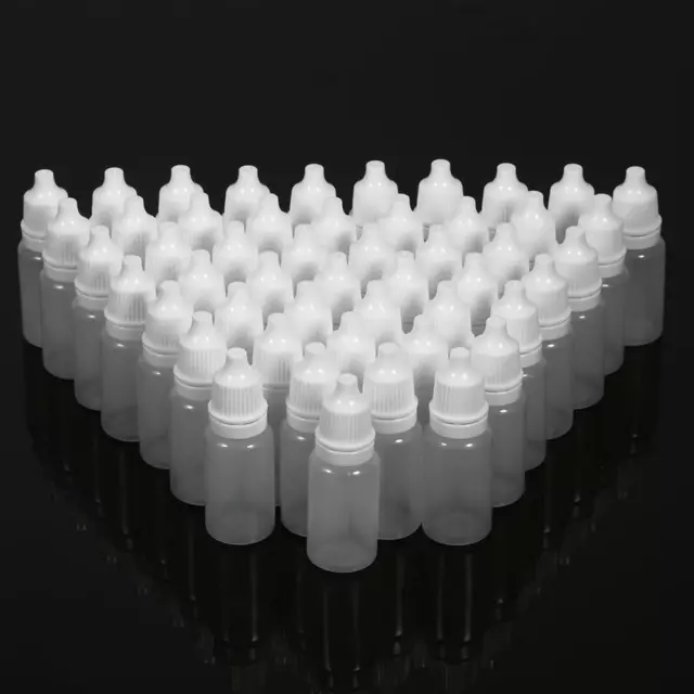 1000pcs 10ml Empty Plastic Squeezable Dropper Bottles For Liquid Eye Drops Set