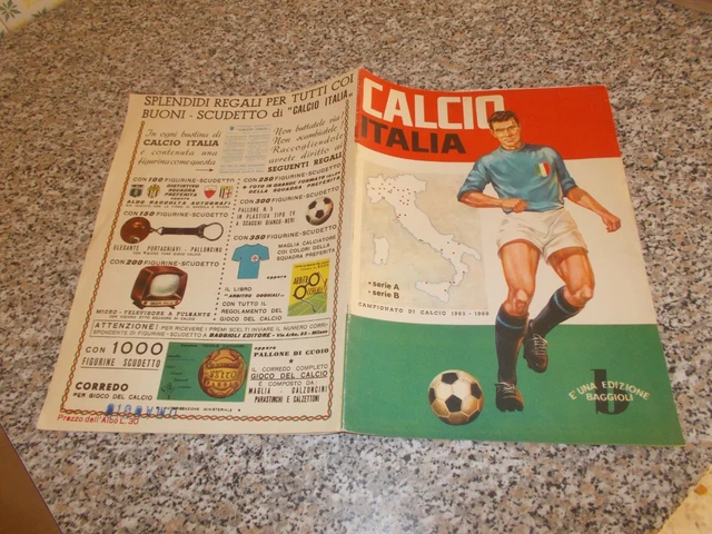 Carte D'équipe AS Roma Album Calciatori Patuzzi 1965-1966 Originale + écusson Scudetto - Collector Vintage
