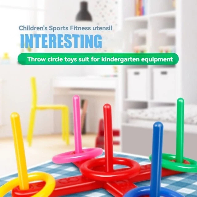 5 RINGS THROWING Loop Puzzle Coordinate Skill Outdoor Fun Sports 39.98