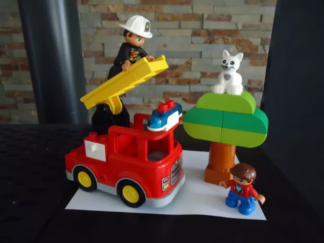 LEGO 10969 DUPLO Town Le Camion de Pompiers, Jouet Éducatif