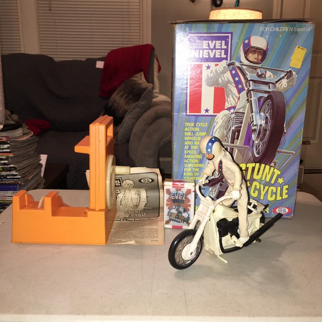 evel knievel stunt cycle action figure
