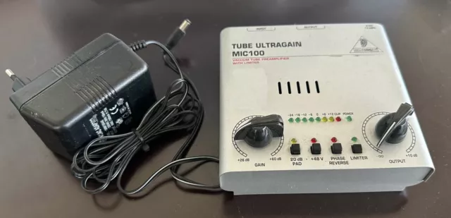 BEHRINGER Preamplificatore Microfonico TUBE ULTRAGAIN MIC100