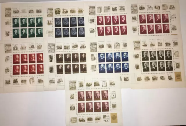 Briefmarken Blocks Russland Lenin USSR Sammlung Postfrische