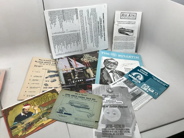 Assorted Vintage Train Railroad Booklets Magazines Ephemera