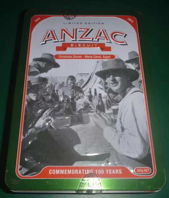 UNIBIC Anzac Tin Limited Edition  Christmas Dinner Mena Camp Egypt