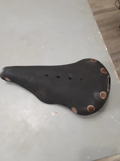 Selle Cuir BROOKS Professional – Patinée Main, Vintage Pour Vélo – Super Patine