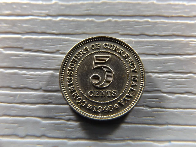 Malaya 1948 5 cent