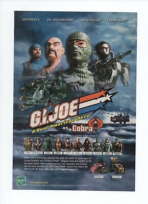 2002 G.I. Joe VS Cobra Action Figure Hasbro Toy Vintage Print Ad Art Promo Rare