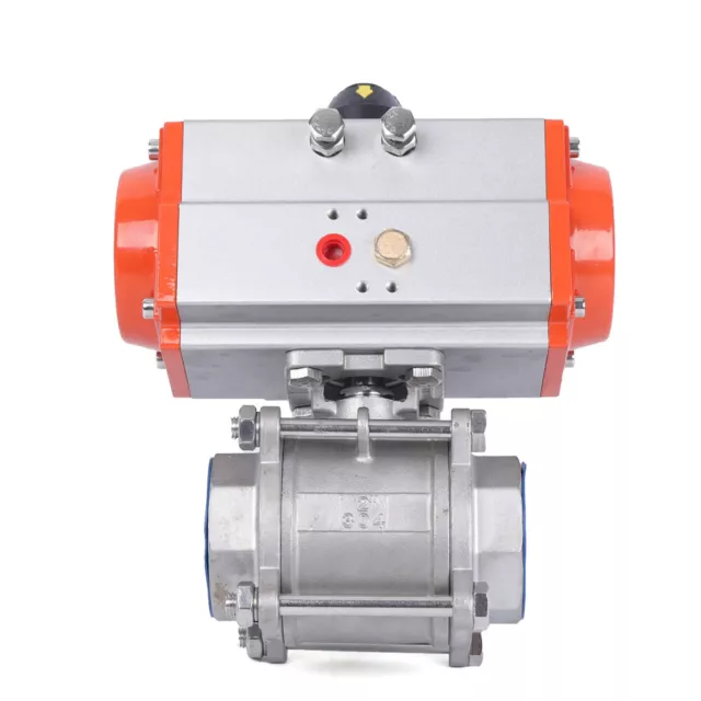 2inch Single Acting Pneumatic Ball Valve Air Actuated Ball Valve Stainless Steel