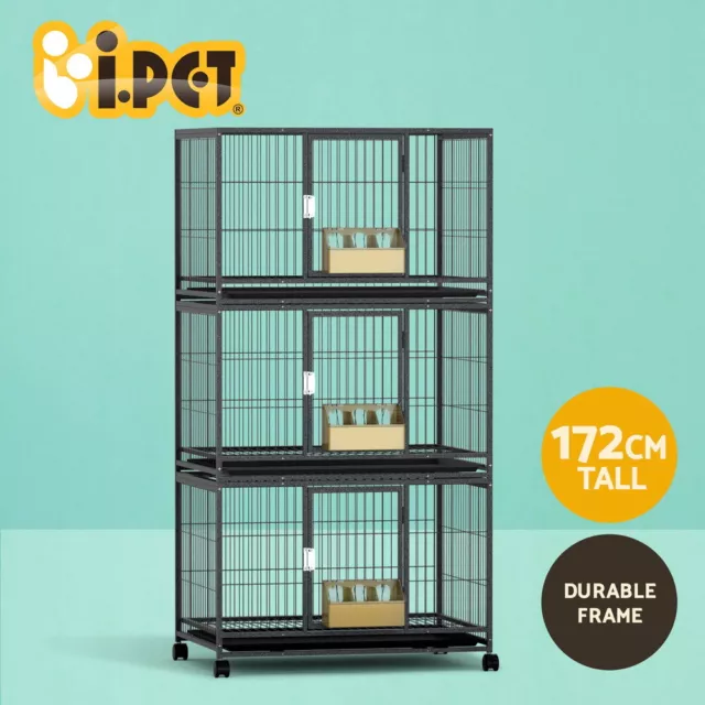 i.Pet Bird Cage Large Bird Cages Aviary Budgie Perch Cage Parrot Pet Stand Wheel