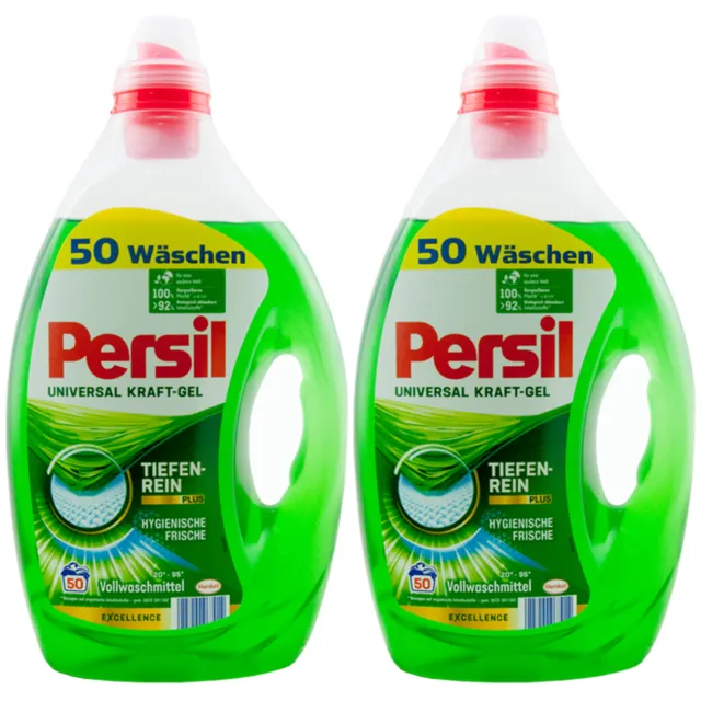 Persil Universal Kraft Gel 2 X 2,5L=100WL Fluid Full - Detergent 20°- 95°