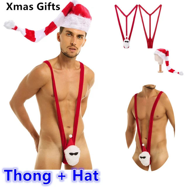 SOUS-VÊTEMENTS DRÔLE DE Noël Santa Mankini pour hommes avec peluche longue bande chapeau EUR 22,54 - PicClick FR SOUS-VÊTEMENTS DRÔLE DE Noël Santa Mankini pour hommes avec peluche longue bande chapeau EUR 22,54 - PicClick FR
