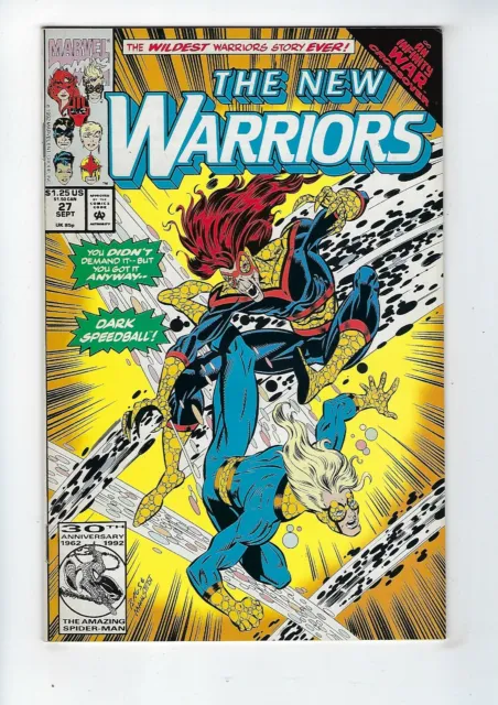 NEW WARRIORS # 27 (Marvel Comics, Infinity War X-Over, Sept 1992), VF+