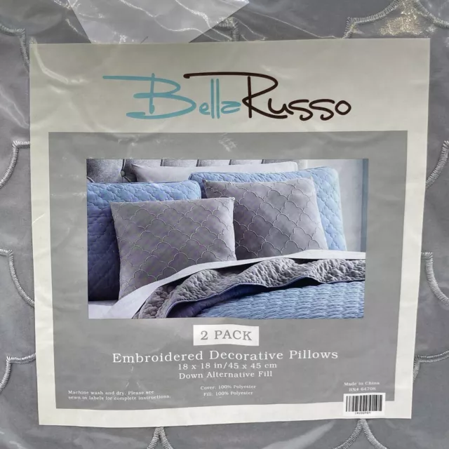 BELLA RUSSO ALL SEASON Down Alternative Pillows Set of 2 White