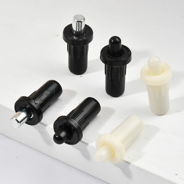 Puntos de resorte blanco y negro para abrir de 7 cm Puntos de repuesto para puerta 10 piezas