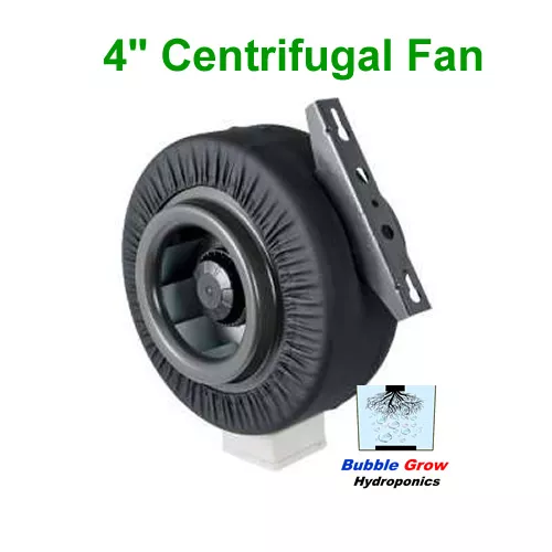 Centrifugal Fan Ventilation Exhaust Fan 4"/100Mm Vent Duct Extractor Metal Blade