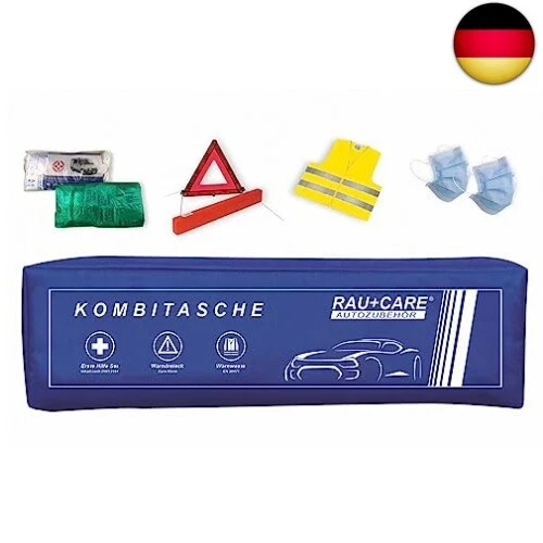 RAU EH0009 - Trio-Kombitasche blau 3in1-Set – Verbandtasche - Verbandkasten- I