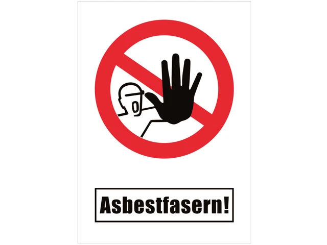Asup Aufkleber Asbestfasern