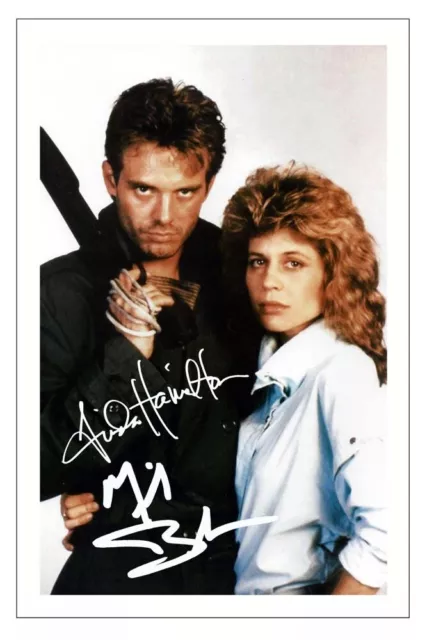 MICHAEL BIEHN & LINDA HAMILTON Signed Autograph PHOTO Gift Print TERMINATOR