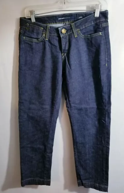 Miss Sixty Womens Blue Stretch Denim Low rise Cropped Style CRYSTAL Jeans Sz 28
