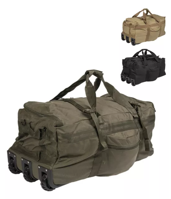 Tactical Kampftrageseesack mit ROLLEN Tragetasche Armee Trolley