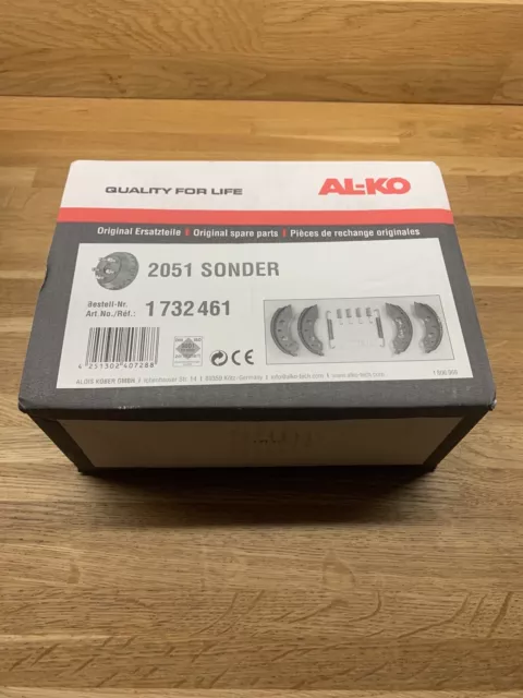 ALKO 200x50 Brake Shoe Kit Genuine One Axle Caravans & Trailers 2051 2050