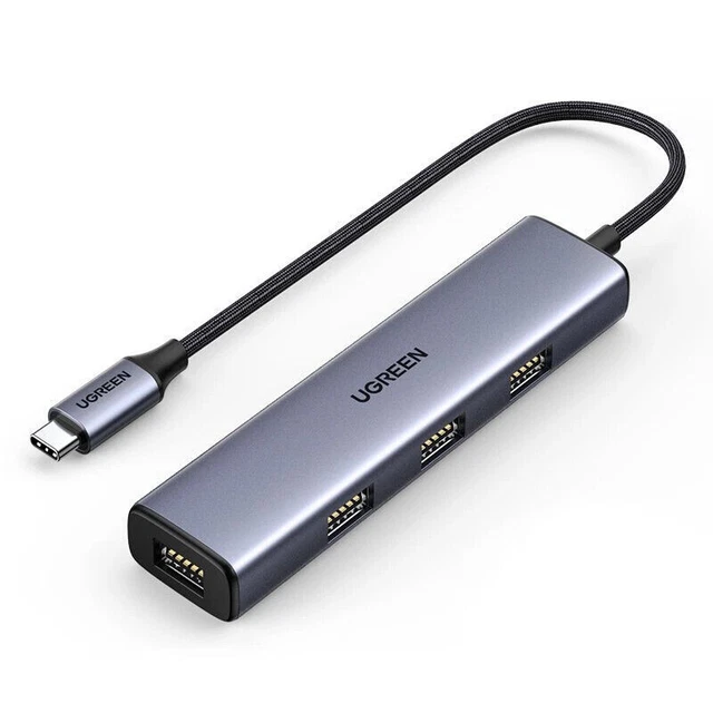Répartiteur USB-C 4 En 1 Vers 2x USB 2.0 + 1x USB 3.0 + 1x Rallonge Type C - Pour PC, Tablette, Portable