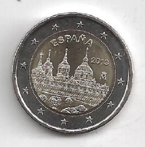 2 Euro Gedenkmünze 2013 aus Spanien, El Escorial, bankfrisch, bfr