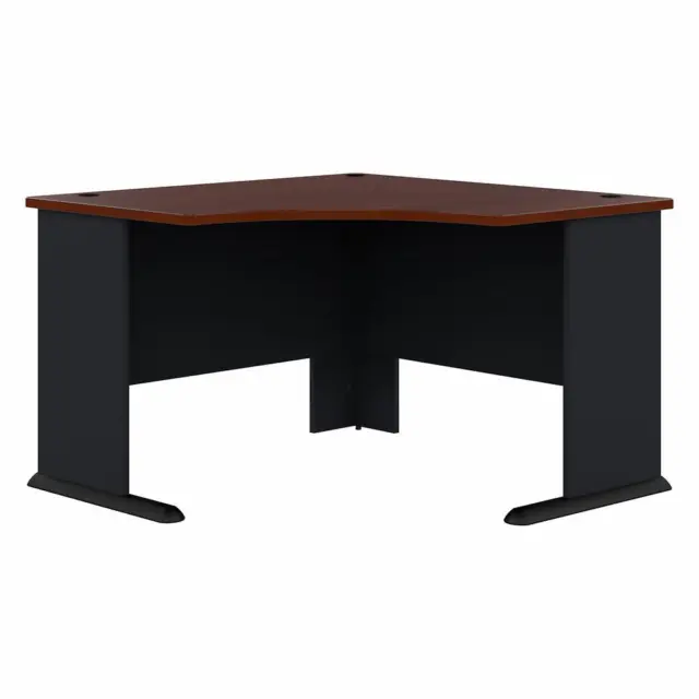 Bush Business Furniture Series A 48W Corner Desk, Hansen Cherry/Galaxy