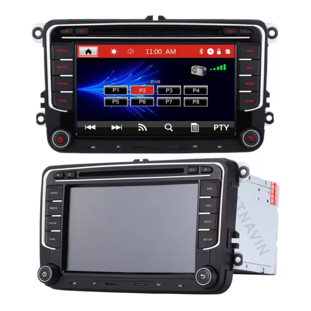 Car Radio Stereo for VW Transporter T5 Golf Mk5/6 Polo DVD Sat Nav GPS DAB+ BT 2