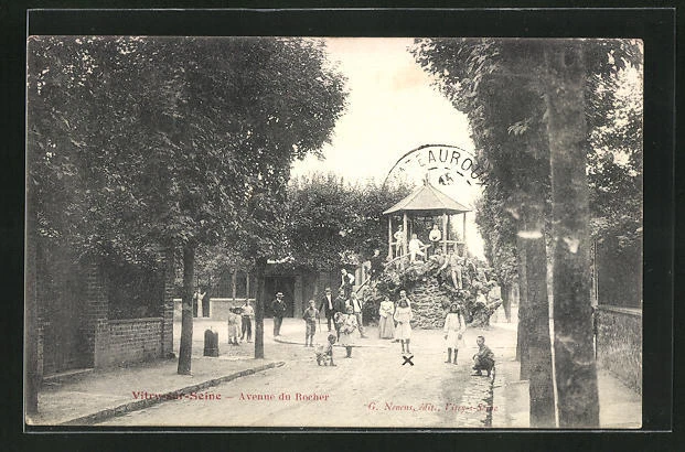 CPA Vitry-sur-Seine, Avenue du Rocher 1905