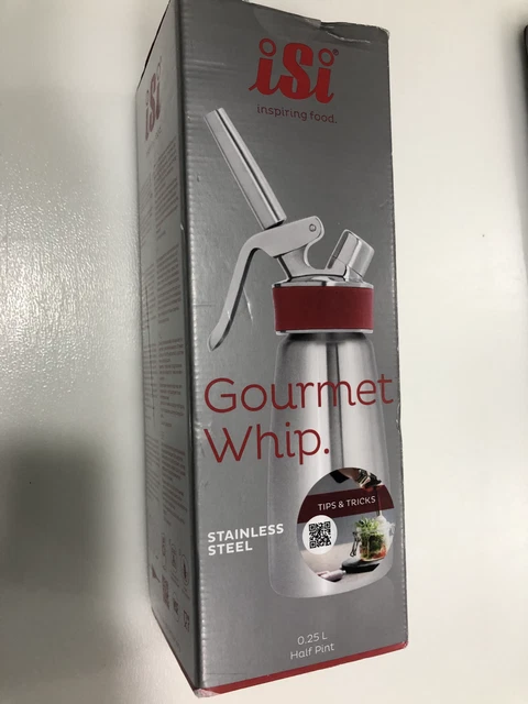 iSi GOURMET CREAM WHIP STAINLESS .25L /HALF PINT NIB iSi GOURMET CREAM WHIP STAINLESS .25L /HALF PINT NIB