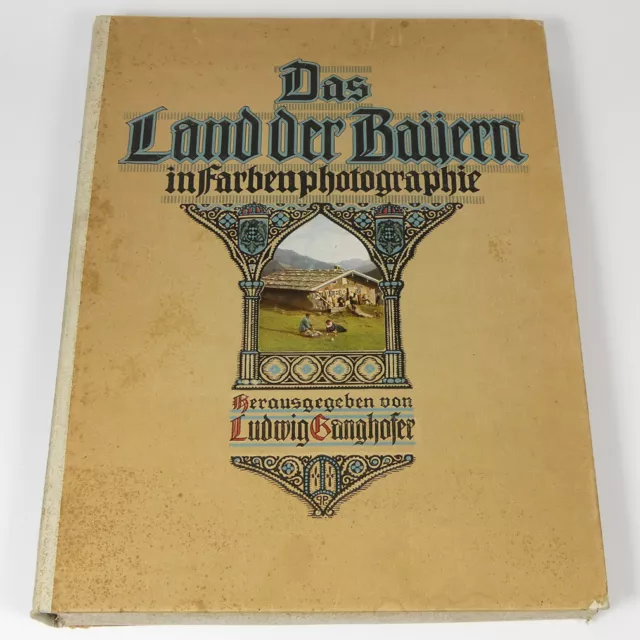 Bavaria Bayern German Color Photo Portfolio 1919 w/40 Antique Lithograph Germany