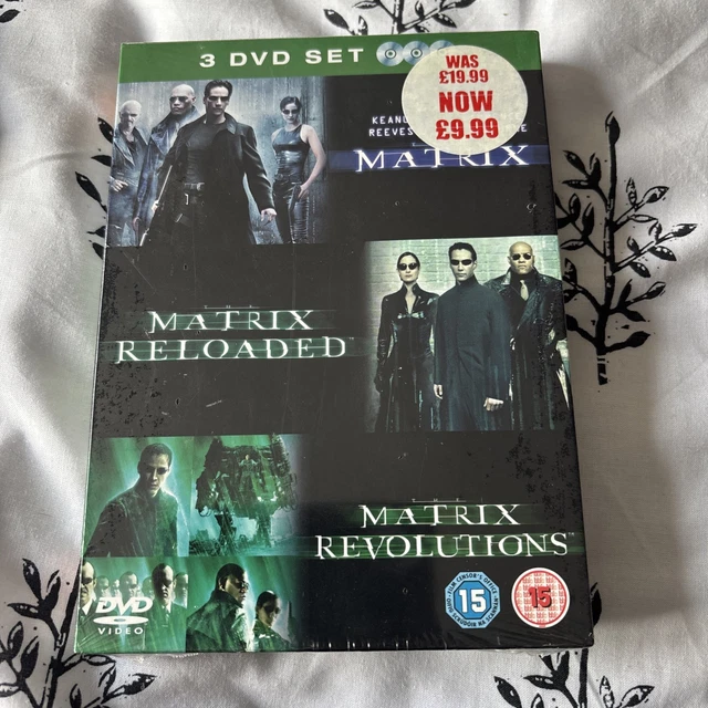 THE MATRIX/MATRIX RELOADED/MATRIX Revolutions (Box Set) (DVD, 2006) £9. ...