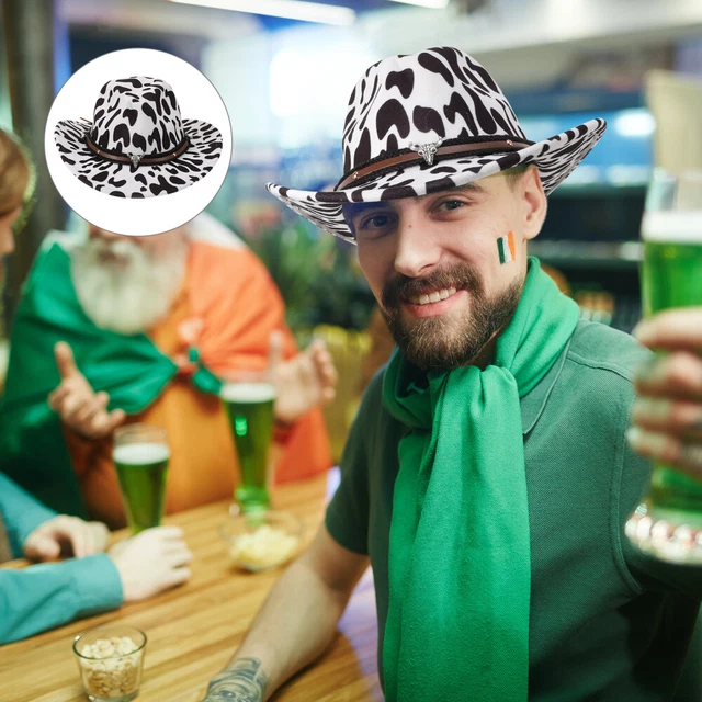 Hombres Y Mujeres Sombrero Vaquero Vestido Sencillo Sombrero Sol La Vaca