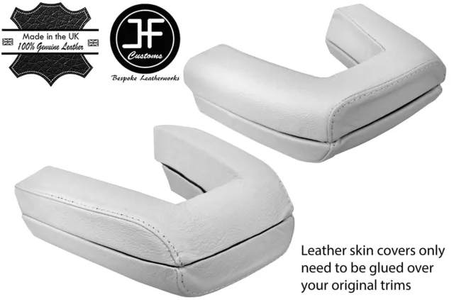 White Real Leather Roll Over Bar Covers Fits Bmw Z4 E85 Roadster 2003-2009