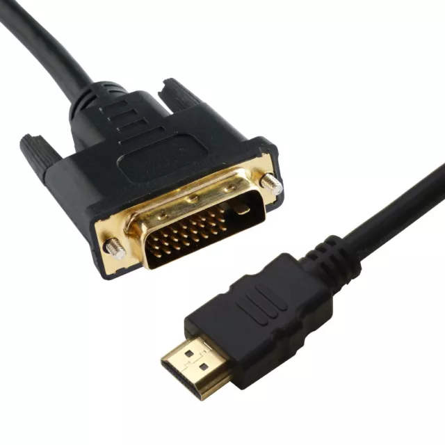 Brackton 1,5 m HDMI auf DVI 24+1 100% Kupfer Adapterkabel Full HD 3D 1,5 Meter