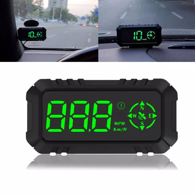 Universel HUD GPS Head Up Affichage Compteur vitesse Odomètre Voiture Numérique