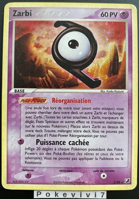 Pokemon Card ZARBI Z/28 Holo Secret Block EX Hidden Forces FR