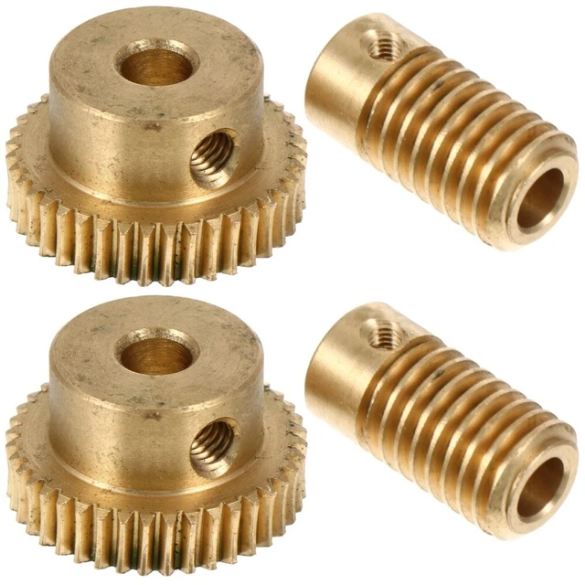 4 pz albero turbina rame verme e ruota piccolo modulo wormel