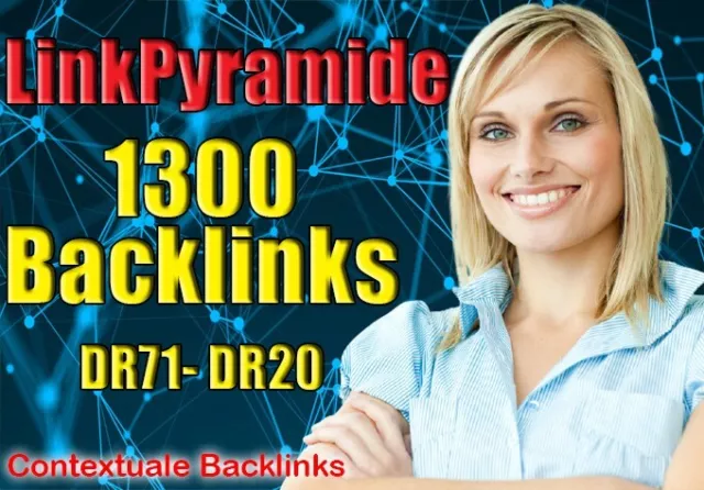 1300 Backlinks SEO Link Pyramid 🚀 contextual Linkaufbau High DA 100% dofollow