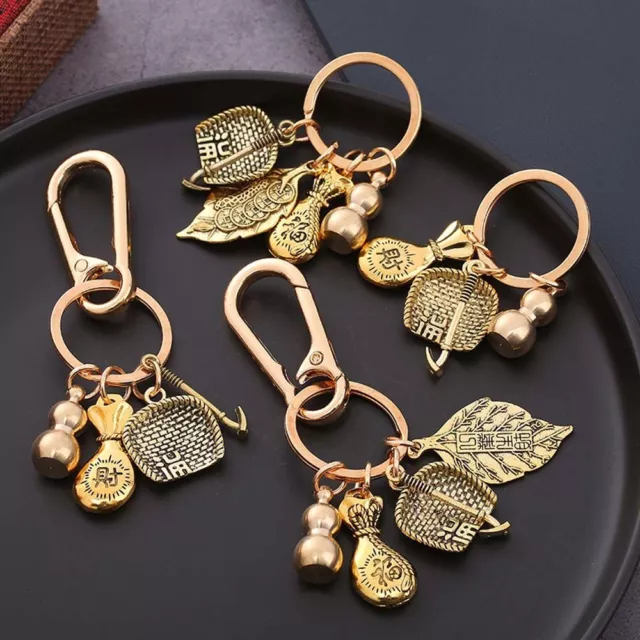 Craft Trinket Dustpan Keychain Money Bag Keychain Brass Pendant Copper Keychain